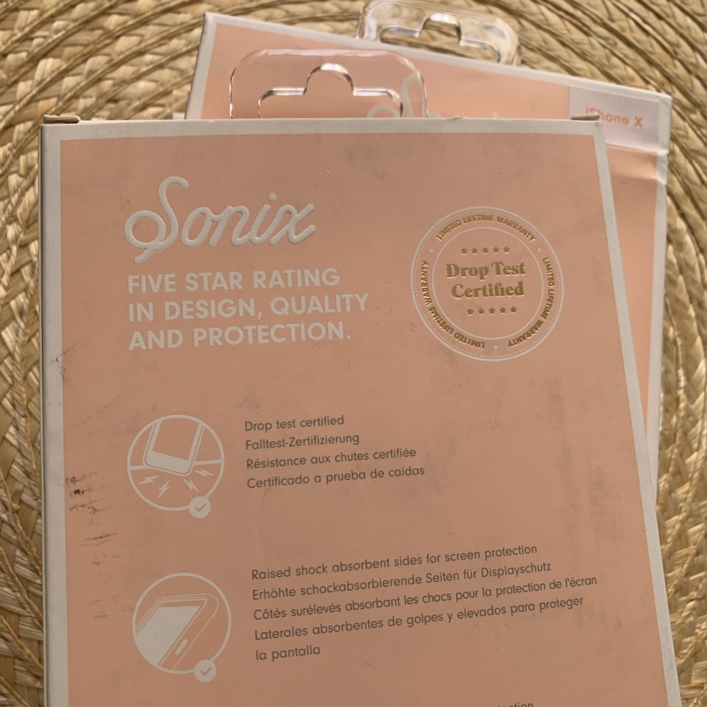 Sonix Tortoise Pink Print iPhone X Cell Phone Case - Picture 5 of 10